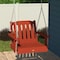 Highwood Usa Lehigh Single Seat Swing Outdoor Furniture for Patio, Backyard, Garden AD-PORL3-RED - alternate 3